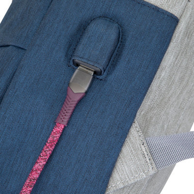 Рюкзак для ноутбука RivaCase 15.6&quot; 7562 Anti-theft, water-repellent, Grey / Dark Blue (7562Grey/DarkBlue)
