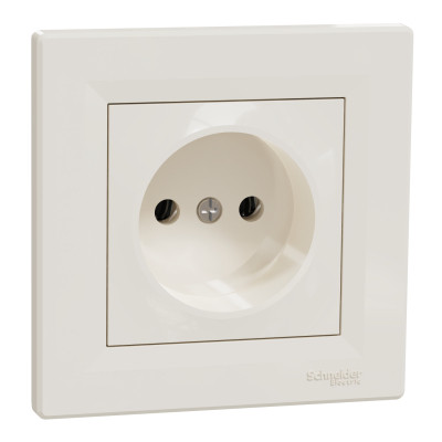 Розетка Schneider Electric ASFORA без заземлення крем (EPH3000123)