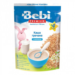 Дитяча каша Bebi Premium молочна гречана +4 міс. 200 г (8606019654337)