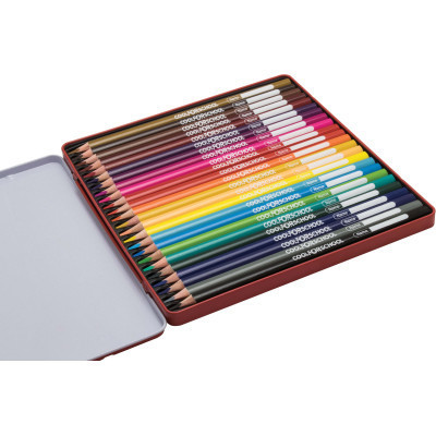 Олівці кольорові Cool For School Premium, тригранні,, 24 кольори (CF15180)