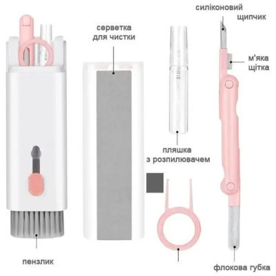 Універсальний чистячий набір XoKo Clean set 100 Pink (XK-CS100-PI)