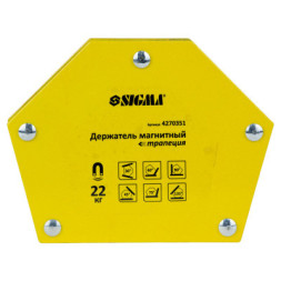 Магніт для зварювання Sigma трапеція 22кг 90x54x54x43мм (30,45,60,75,90,135 °) (4270351)