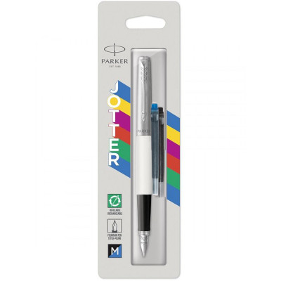 Ручка пір&#039;яна Parker JOTTER 17 Original White CT  FP M блистер (15 016)