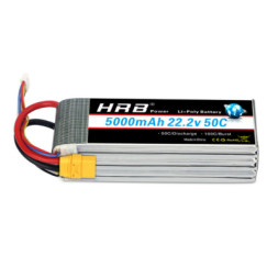 Акумулятор для дрона HRB_ Lipo 6s 22.2V 5000mAh 50C XT60 (HR-5000MAH-6S-50C-XT60)