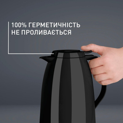 Термос Tefal Mambo, 1.5л, пластик, чорний (K3037212)