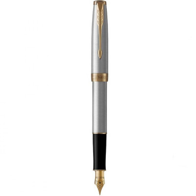 Ручка пір&#039;яна Parker P РП Sonnet F32G Тартан срібло+позолота (F32G)