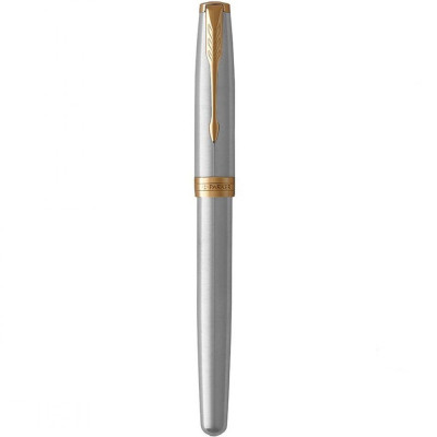Ручка пір&#039;яна Parker P РП Sonnet F32G Тартан срібло+позолота (F32G)