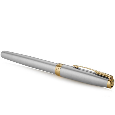 Ручка пір&#039;яна Parker P РП Sonnet F32G Тартан срібло+позолота (F32G)