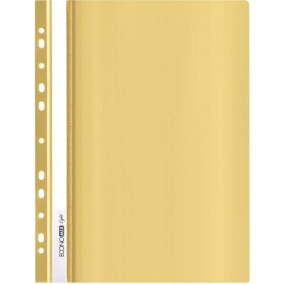 Папка-швидкозшивач Economix А4 Light з перфорації, жовта (E38504-05)