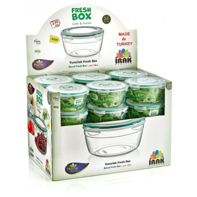 Харчовий контейнер Irak Plastik Fresh круглий 1,5 л прозорий (5226)