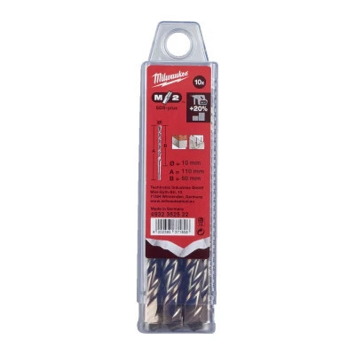 Бур Milwaukee SDS-PLUS M2 12,0х260мм по бетону, 10шт (4932399344)