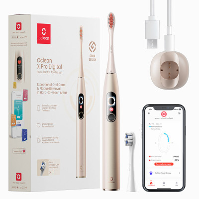 Електрична зубна щітка Oclean X Pro Digital Electric Toothbrush Champagne Gold (6970810552553)