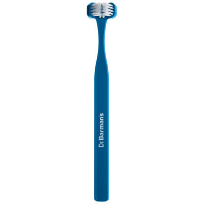 Зубна щітка Dr. Barman&#039;s Superbrush Compact Тристороння М&#039;яка Синя (7032572876328-dark-blue)