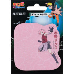 Папір для нотаток Kite з клейким шаром Naruto 70х70 мм, 50 аркушів (NR23-298-2)