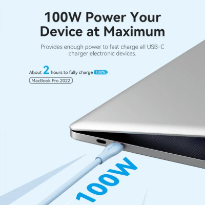 Дата кабель USB-C to 2xUSB-C 1.5m 5.0A Silicone Type Green Vention (CTMGG)