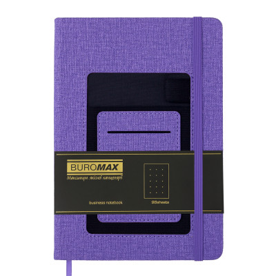 Книга записна Buromax COMFORT А5 96 аркушів крапка, фіолетовий (BM.295309-07)