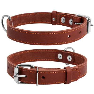Нашийник для тварин Collar одинарний Ш 25 мм Д 38-50 см коричневий (02196)
