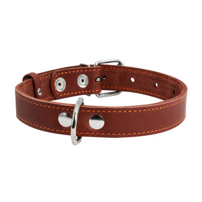 Нашийник для тварин Collar одинарний Ш 25 мм Д 38-50 см коричневий (02196)