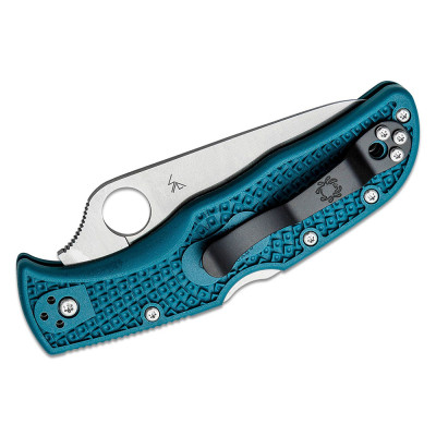 Ніж Spyderco Endela K390 Serrated Blue (C243FSK390)