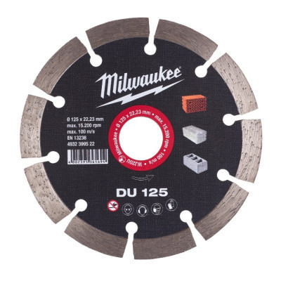 Круг відрізний Milwaukee алмазний DU 125, 125мм (4932399522)