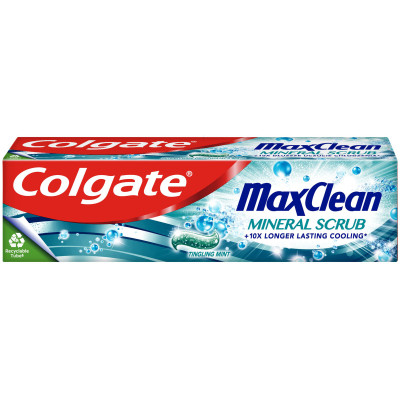 Зубна паста Colgate Max Clean Gentle Mineral Scrub Дбайливе очищення 75 мл (8718951327085)