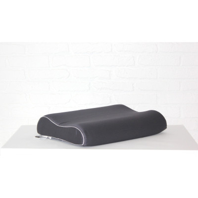 Подушка MirSon ортопедична 6028 Delicate satin Iron grey Aero 58х40х10.5 (2200003261486)