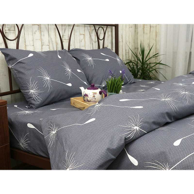 Простирадло Руно бязь Fly Grey 143х215 см (71.114Б_Fly grey)