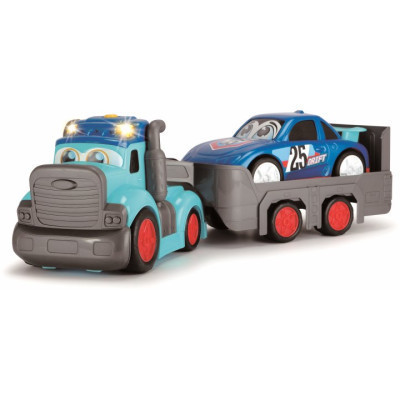 Спецтехніка Dickie Toys Вантажівка АВС &quot;Тедді&quot; зі звук. та світл. ефектами, з причепом та машинкою, 60 см (4119002)
