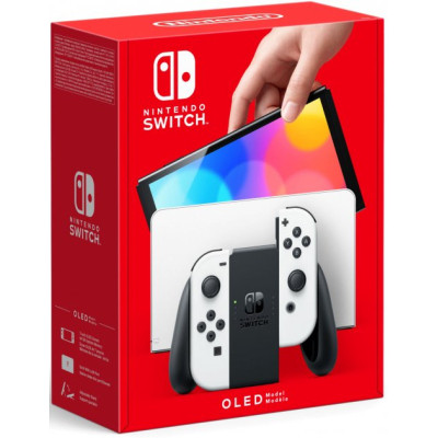 Ігрова консоль Nintendo Switch OLED (біла) (45496883386)
