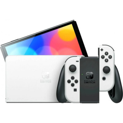 Ігрова консоль Nintendo Switch OLED (біла) (45496883386)