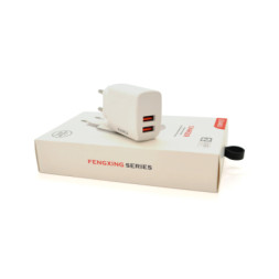 Зарядний пристрій iKAKU KSC-179 2xUSB 2.4A White (KSC-179-FENGXING)