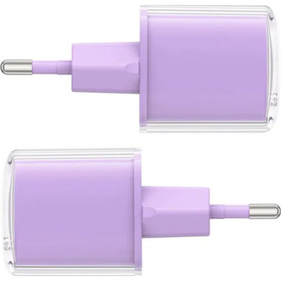 Зарядний пристрій Acefast 1xUSB-C 30W Gan A53 Fast Charger alfalfa purple (6974316282365)