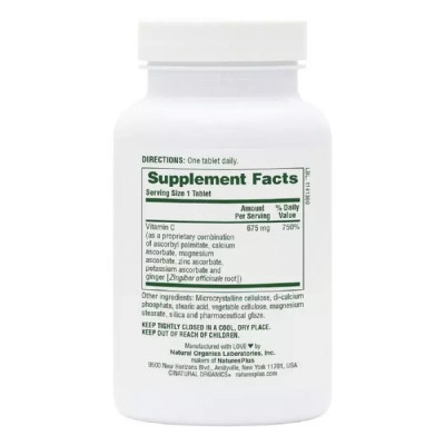 Вітамін Natures Plus Етерифікований Вітамін C, Nature&#039;s Plus, 90 таблеток (NTP2212)