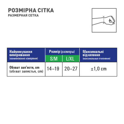 Бандаж MedTextile Бандаж на промінезапясний суглоб з фіксацією пальця, (4820137292958)