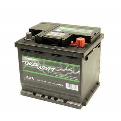 Акумулятор автомобільний GigaWatt 52А (0185755200)