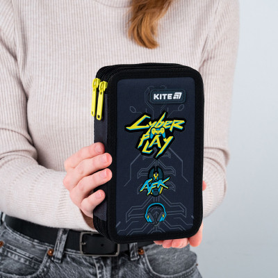 Пенал Kite 623 Cyber, 2 відділення (K25-623-4)