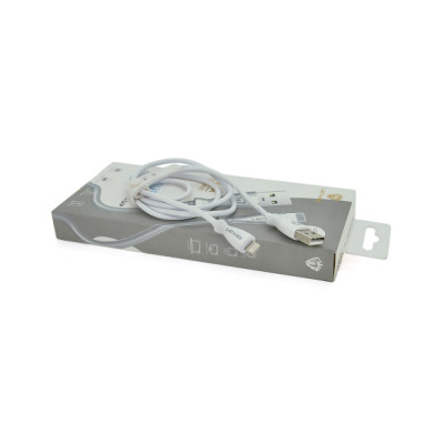 Дата кабель USB 2.0 AM to Lightning 1.0m 2.4A white Voltronic (LC901)