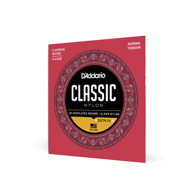 Струни для гітари D&#039;Addario Student Classics Normal Tension 3/4 (EJ27N 3/4)