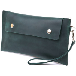 Косметичка Shvigel Вінтажна матова Зелена (16430)