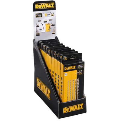 Набір бурів DeWALT в касеті для Tough Case, SDS Plus, L=160 мм., d = 5, 6, 8, 10, 12 мм., 6 шт (DT70837)