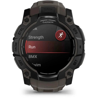 Смарт-годинник Garmin Instinct 3, 50mm, AMOLED, Black Bezel with Charcoal Band, GPS смарт-годинник (010-03020-00)
