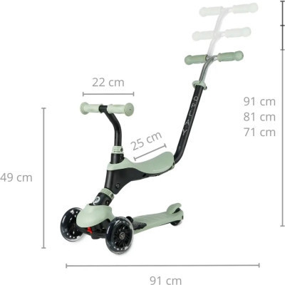 Самокат QPlay 5 в 1 Sema Pro Green (ST-004SemaProGeeen)