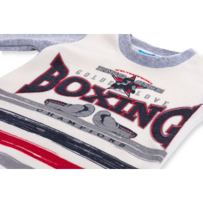 Піжама дитяча Matilda велюрова &quot;Boxing&quot; (7605-110B-gray)