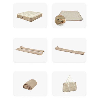 Матрац надувний Naturehike CNH22DZ015 198x99x36 см Beige (6927595713532)