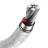 Дата кабель USB 3.1 AM to Type-C 2.0m CAKF 6.0A 66W Cafule Series Metal Data Cable White Baseus (CAKF000202)