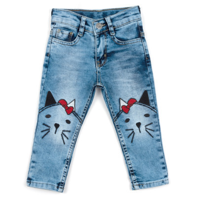 Джинси дитячі Breeze з котиками (S-5005-104G-blue)