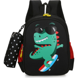 Рюкзак дитячий Evo-kids Small Dino Skate Black (2418-24 Black Dino Skate)