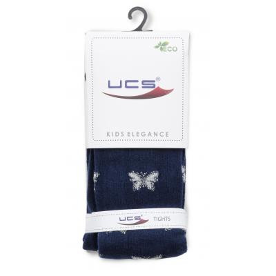Колготки дитячі UCS Socks з метеликами (M0C0301-2110-3G-dackblue)