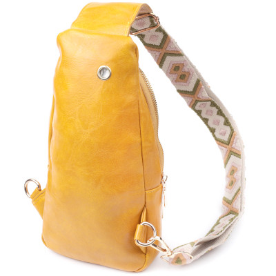 Сумка Vintage З екошкіри Жовта (22753)