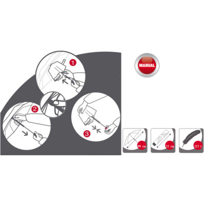 Парасоля Knirps US.050 Red (Kn95 0050 1501)